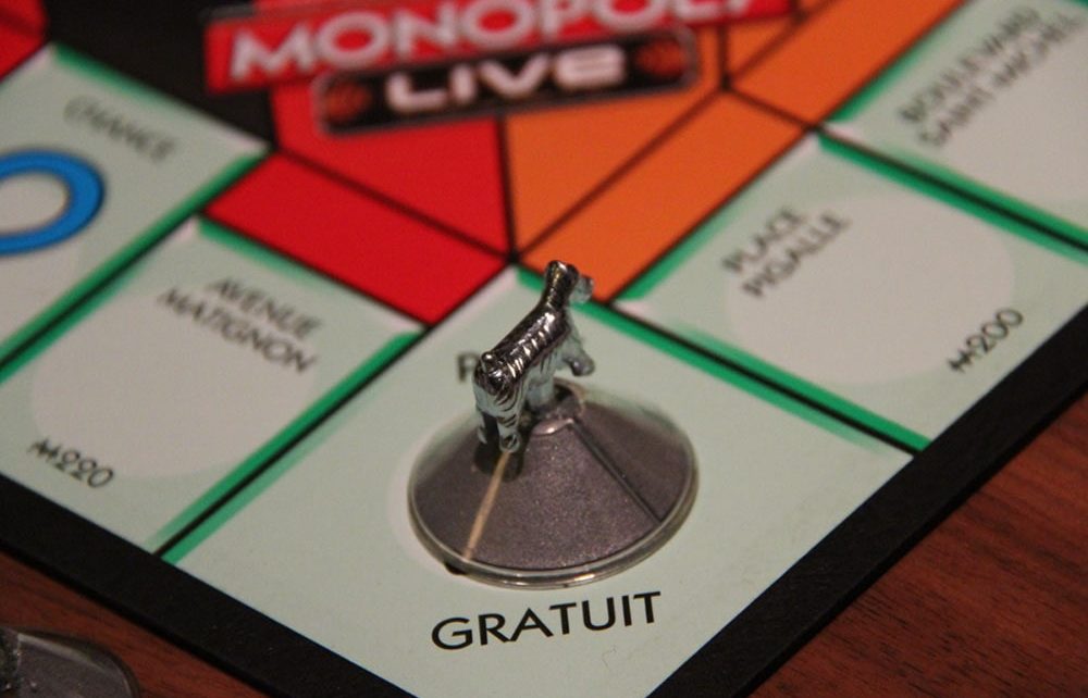 Sector of the board in the game of monopoly