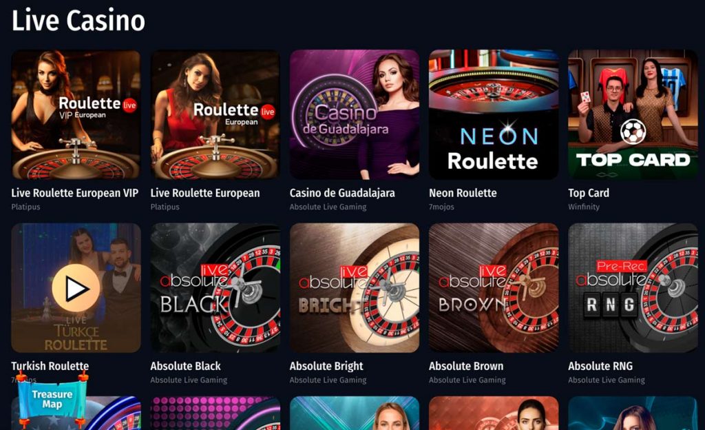 Winshark live casino games